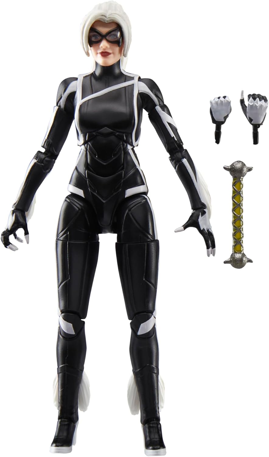 Spider-Man Marvel Legends Series Gamerverse Black Cat Felicia Hardy, 2 Video Game-Inspired Collectible 6 Inch Action Figure