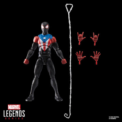 Spider-Man Marvel Legends Series Gamerverse Miles Morales Boricua Suit, 2 Video Game-Inspired Collectible 6 Inch Action Figure