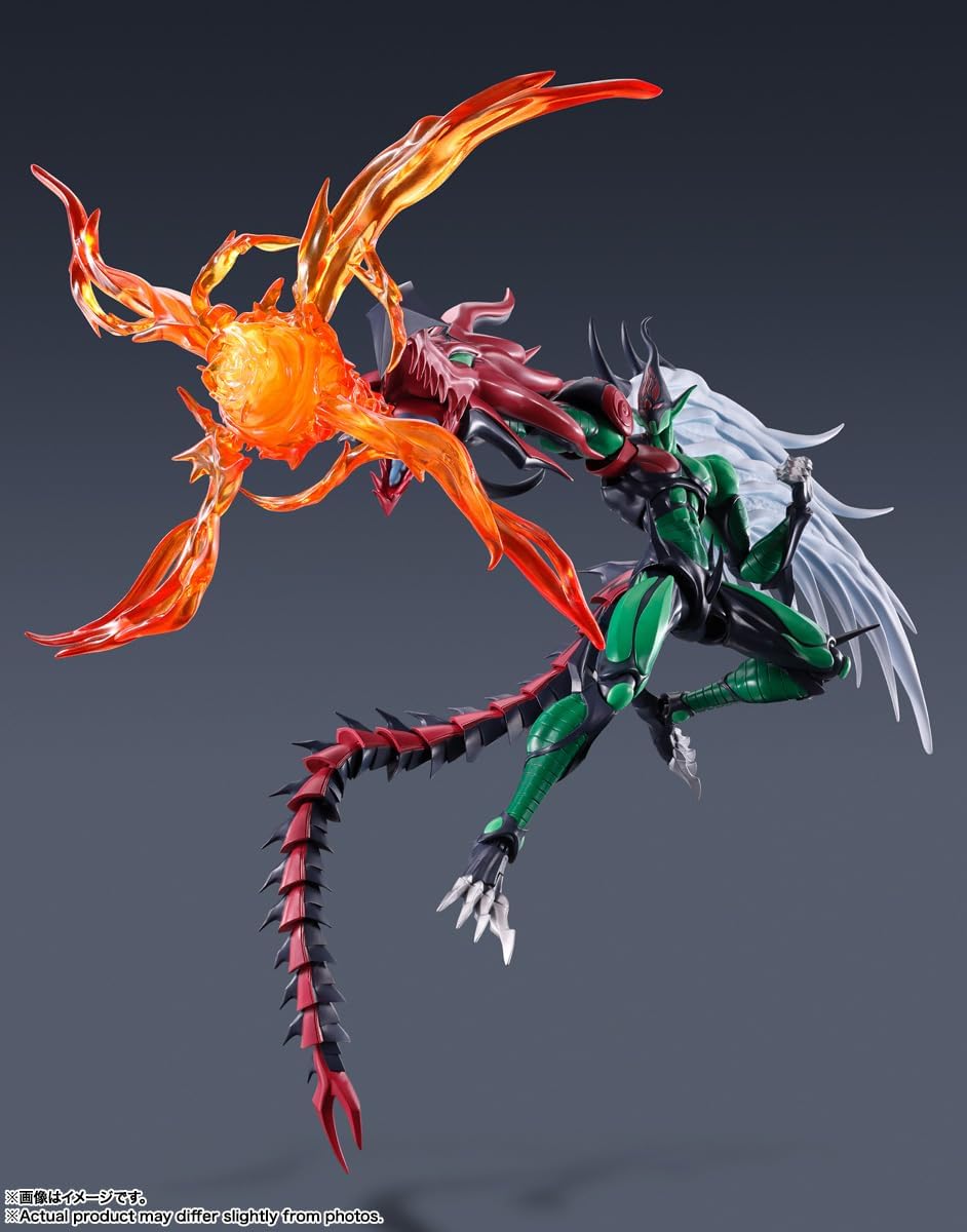 TAMASHII NATIONS - Yu-Gi-Oh! GX - Elemental Hero Flame Wingman, Bandai Spirits S.H.MonsterArts Action Figure
