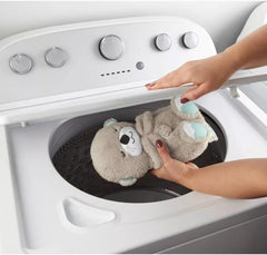 Fisher-Price Baby Toy Soothe 'n Snuggle Otter Portable Plush Sound Machine with Music Lights & Breathing Motion for Newborns 0+ Months