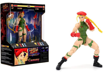 Collectible Figures Compatible with Jada Toys Street Fighter II Cammy Action Figure, 6 inches, 1:12 Scale, Interchangeable Heads, Hands & Accessories 34690
