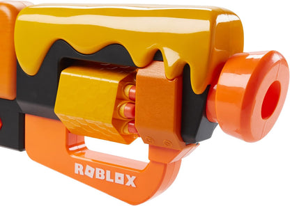 Nerf Roblox Adopt Me!: Bees! Lever Action Dart Blaster, Rotating 8-Dart Drum, 8 Elite Darts, Code to Unlock in-Game Virtual Item