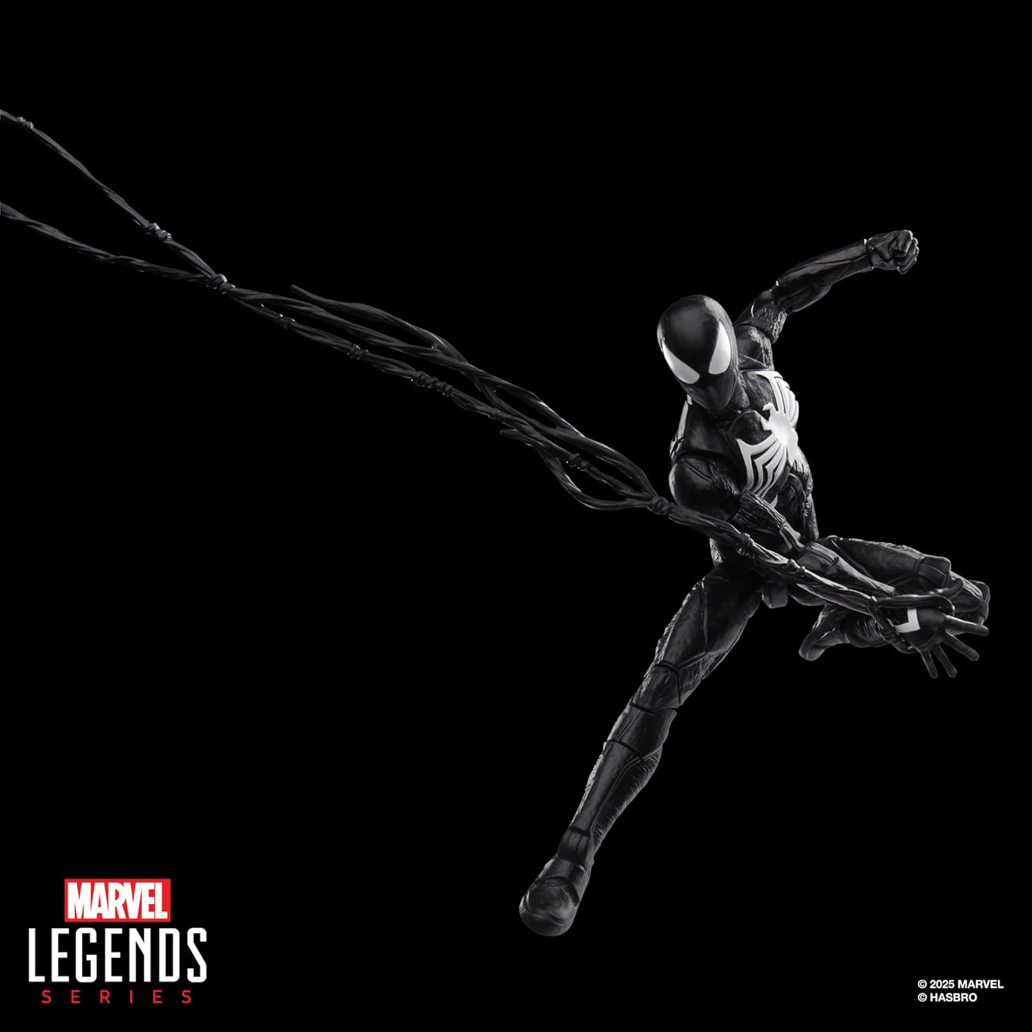 Spider-Man Marvel Legends Series Gamerverse Peter Parker Black Suit, 2 Video Game-Inspired Collectible 6 Inch Action Figure
