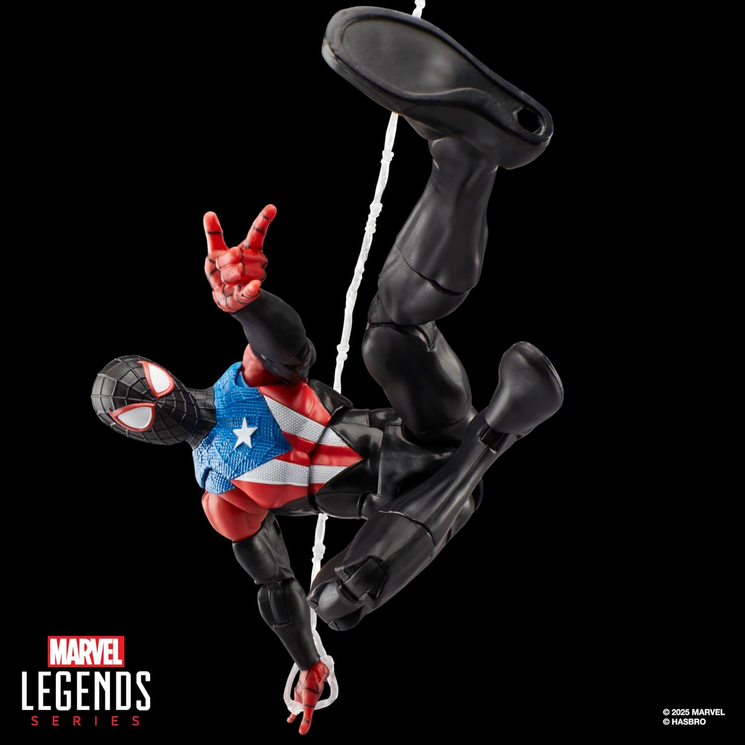 Spider-Man Marvel Legends Series Gamerverse Miles Morales Boricua Suit, 2 Video Game-Inspired Collectible 6 Inch Action Figure