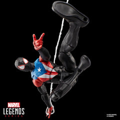Spider-Man Marvel Legends Series Gamerverse Miles Morales Boricua Suit, 2 Video Game-Inspired Collectible 6 Inch Action Figure