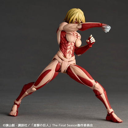Attack on Titan Female Titan AF Revoltech Amazing Yamaguchi Action Figure (Reissue)