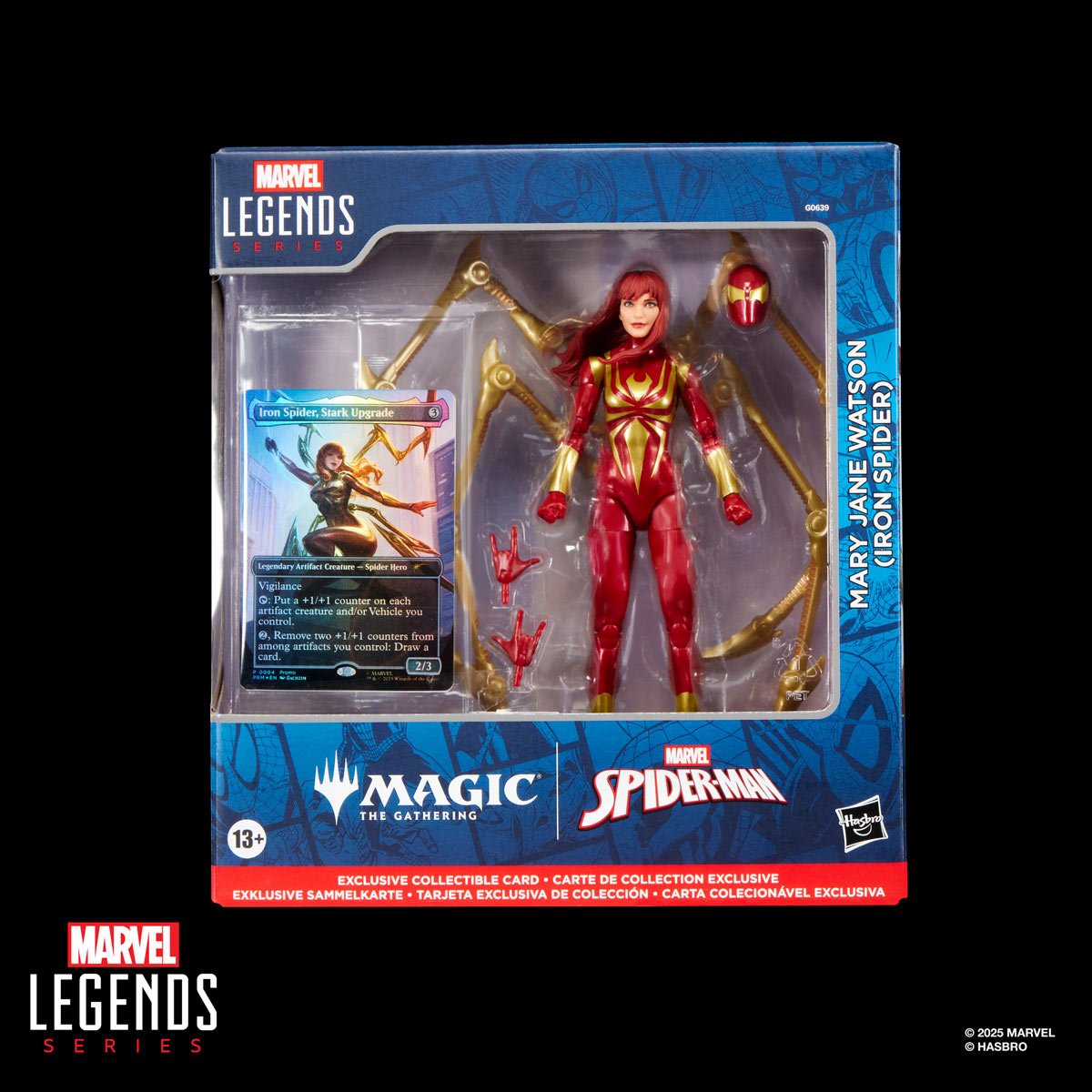 Spider-Man Marvel Legends Magic: The Gathering Mary Jane Watson (Iron Spider) 6-Inch Action Figure and Card