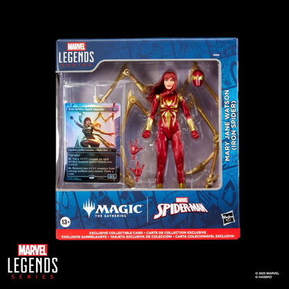 Spider-Man Marvel Legends Magic: The Gathering Mary Jane Watson (Iron Spider) 6-Inch Action Figure and Card