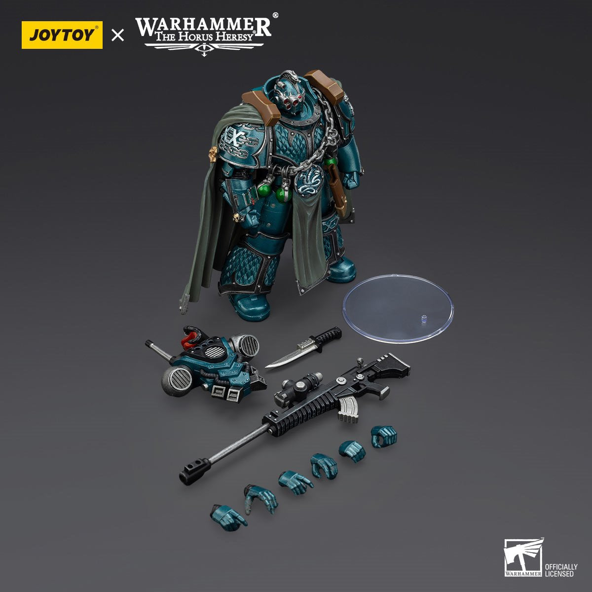 Warhammer The Horus Heresy Alpha Legion Exodus with Sniper Rifle 1:18 Scale Action Figure