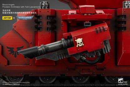 Warhammer 40,000 Blood Angels Predator Annihilator with Twin Lascannons 1:18 Scale Action Figure