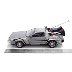Hollywood Rides Back to the Future Time Machine 40th Anniversary 1:24 Scale Die-Cast Metal Vehicle