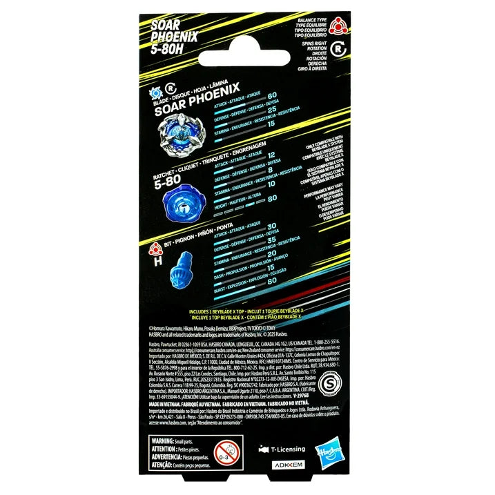 Beyblade X Soar Phoenix 5-80H Booster Pack Set