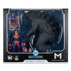 [Pre-Order] DC Multiverse Superman vs. Godzilla Megafig Justice League vs. Godzilla vs. Kong Action Figure 2-Pack