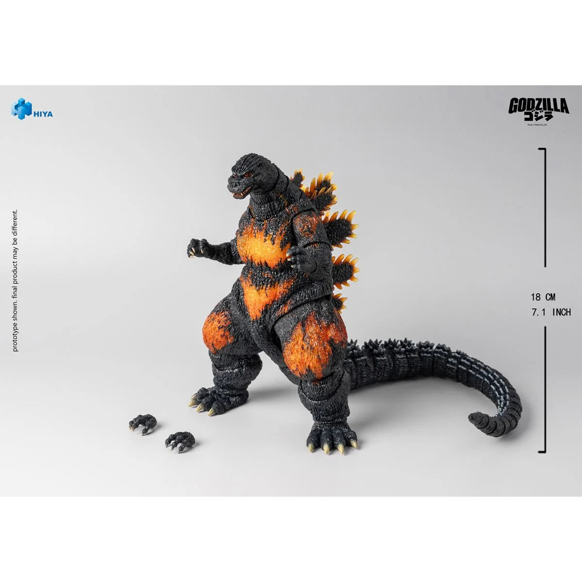 Godzilla vs. Destroyah 1995 Burning Godzilla Exquisite Basic Series None Scale 7-Inch Action Figure