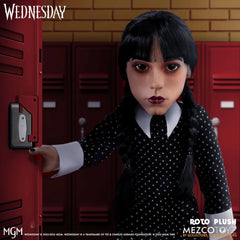 [Pre-Order] Wednesday Addams Mezco Designer Series 18-Inch Roto Plush Doll