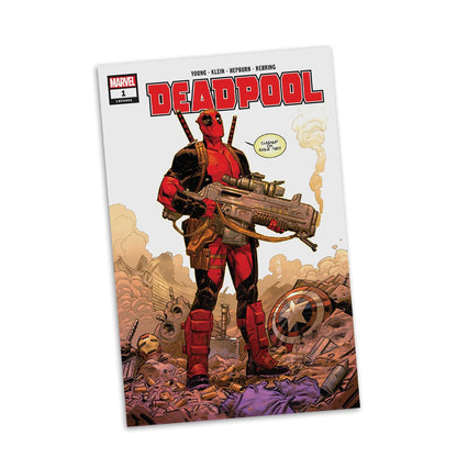 Marvel Wave 5 Deadpool #1 1:6 Scale Posed Figure with Scene and Comic
