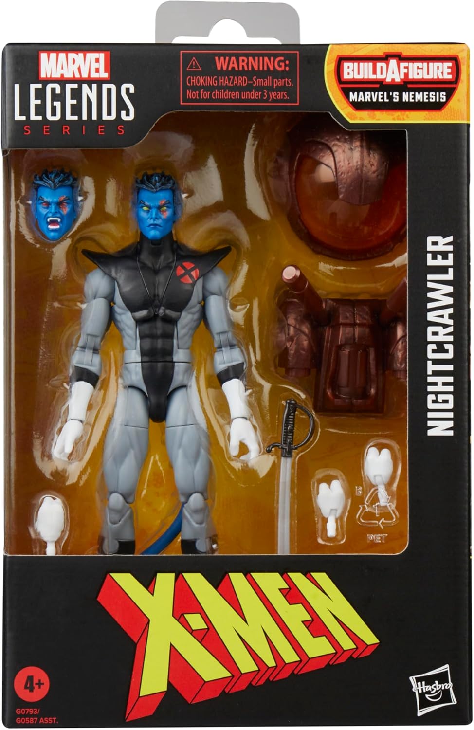 Marvel Legends Series Nightcrawler, X-Men Comics Collectible 6-Inch Scale Action Figure