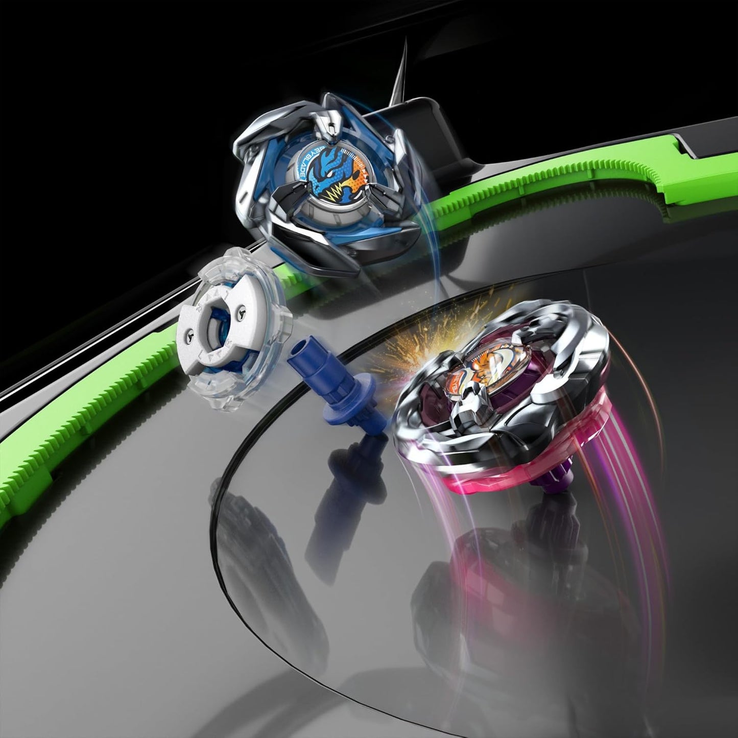 Beyblade X Xtreme Battle Set with Beystadium Arena Featuring X-Celerator Rail, 2 Right-Spinning Top Toys, 2 Launchers