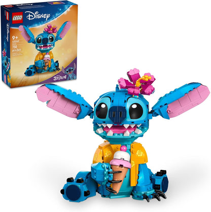 LEGO Disney Stitch Toy Building Kit, Buildable Figure with Ice Cream Cone