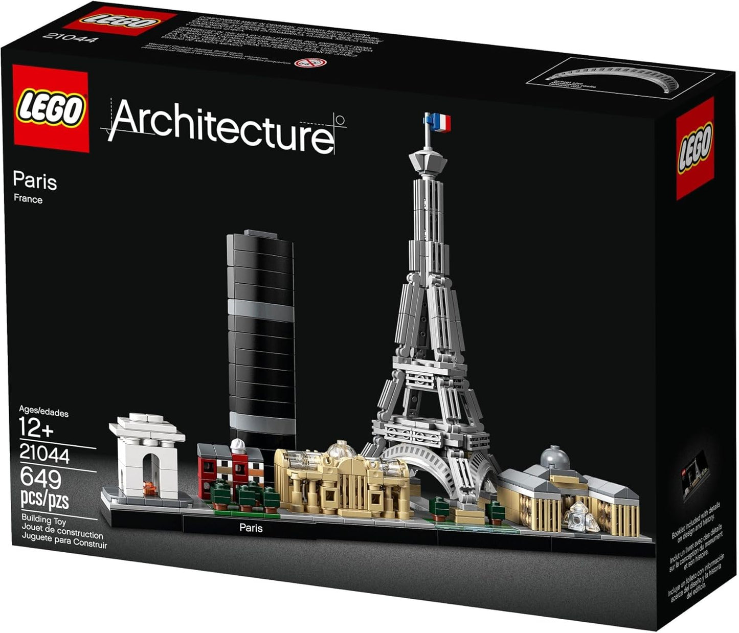 LEGO Architecture Paris Skyline Model 21044 – Building Set for Kids, Teens & Adults – Gift for Travelers & Architecture Lovers – Display Set for Ages 12+