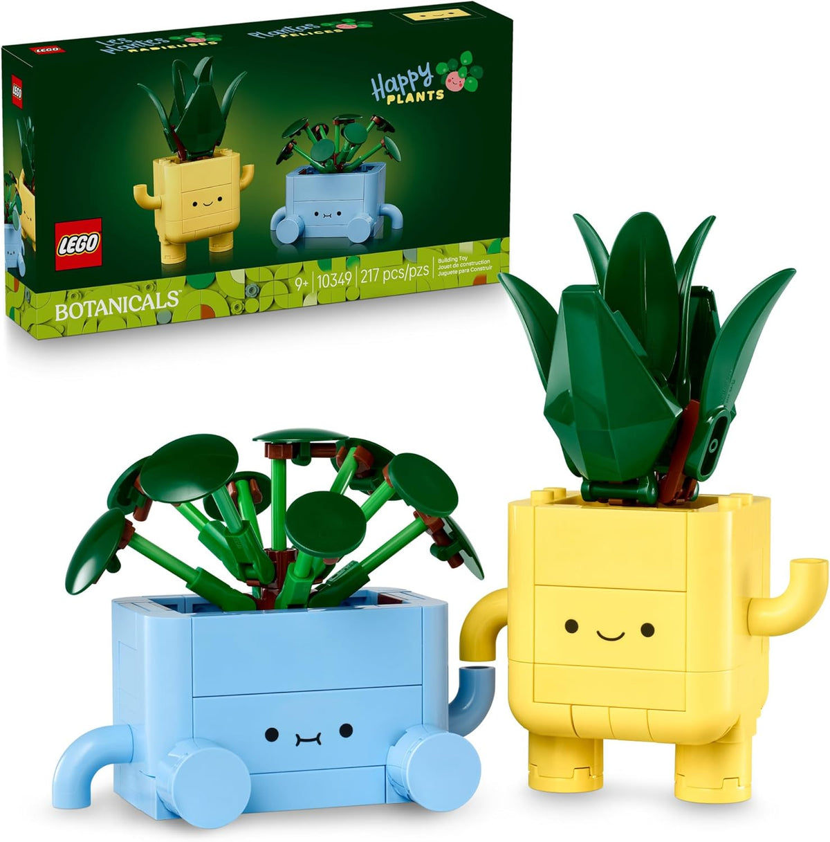 LEGO Botanicals Happy Plants Building Toys - Bedroom or Dorm Room Decor