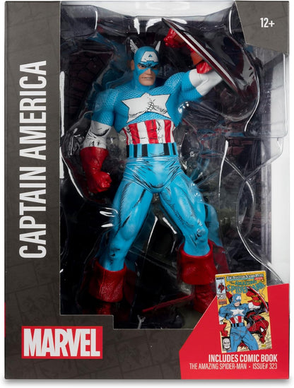 Marvel Captain America 1:6th Scale Posed Figure with Scene & Comic