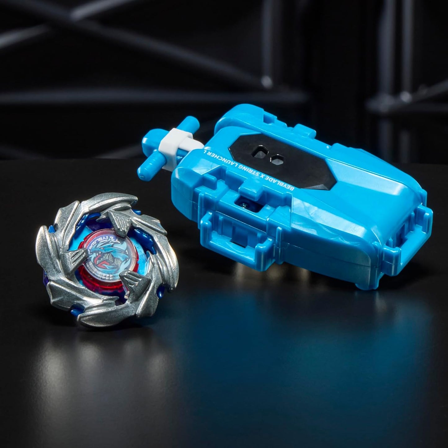 Beyblade X Cobalt Dragoon 2-60C with Attack Type & Left-Spin String Launcher Set