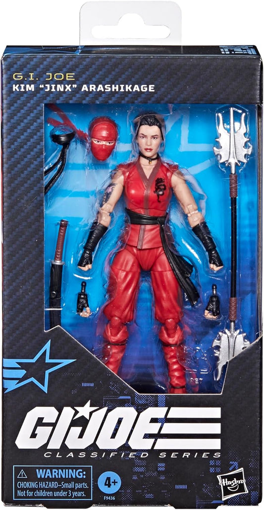 G.I. Joe Classified Series Kim Jinx Arashikage, Collectible Ninja Action Figure with 7 Accessories