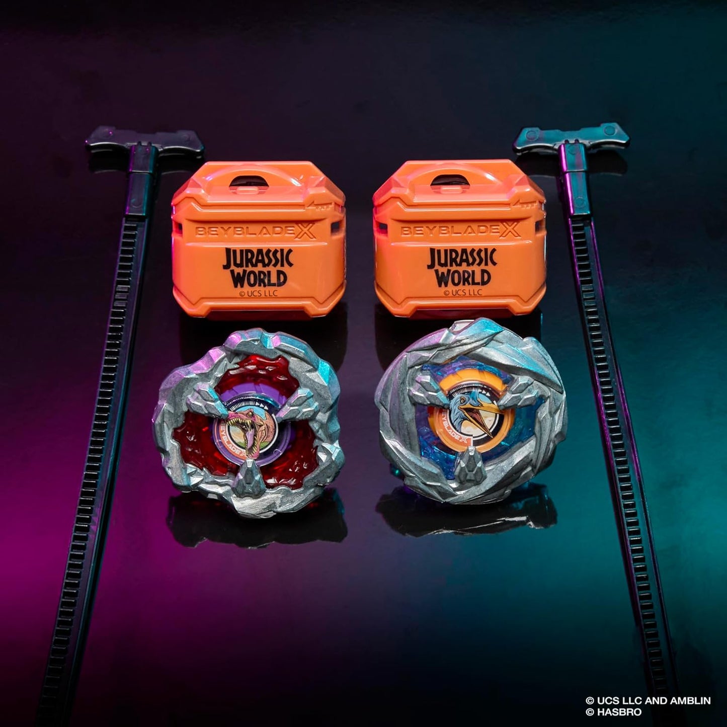 Beyblade X Jurassic World Collab Spinosaurus vs. Quetzalcoatlus Multipack Set