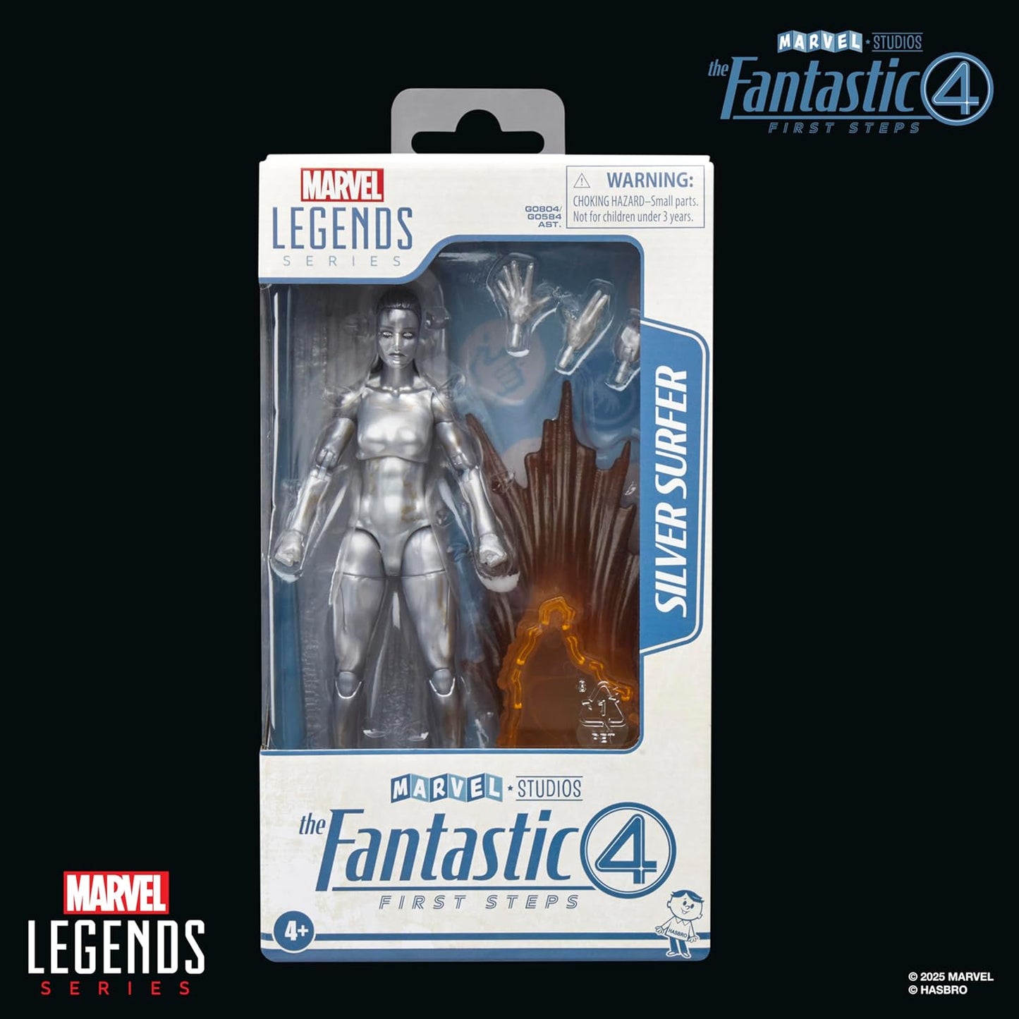 Marvel Legends Series Silver Surfer, The Fantastic Four: First Steps Movie Collectible 6 Inch Action Figure