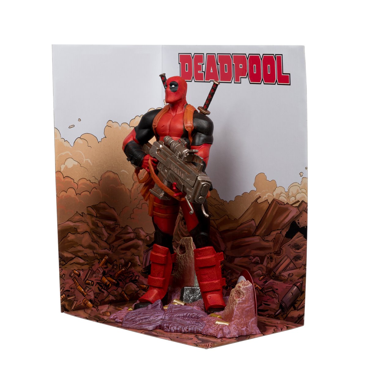 Marvel Wave 5 Deadpool #1 1:6 Scale Posed Figure with Scene and Comic