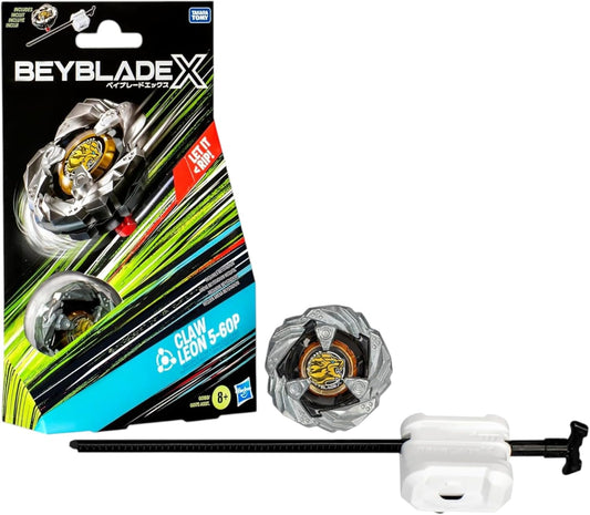 Beyblade X Claw Leon 5-60P Starter Pack Set with Balance Type Right-Spinning Top and Launcher