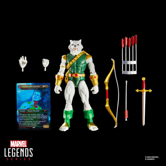 [Pre-Order] Spider-Man Marvel Legends Magic: The Gathering Man-Wolf 6-Inch Action Figure and Card
