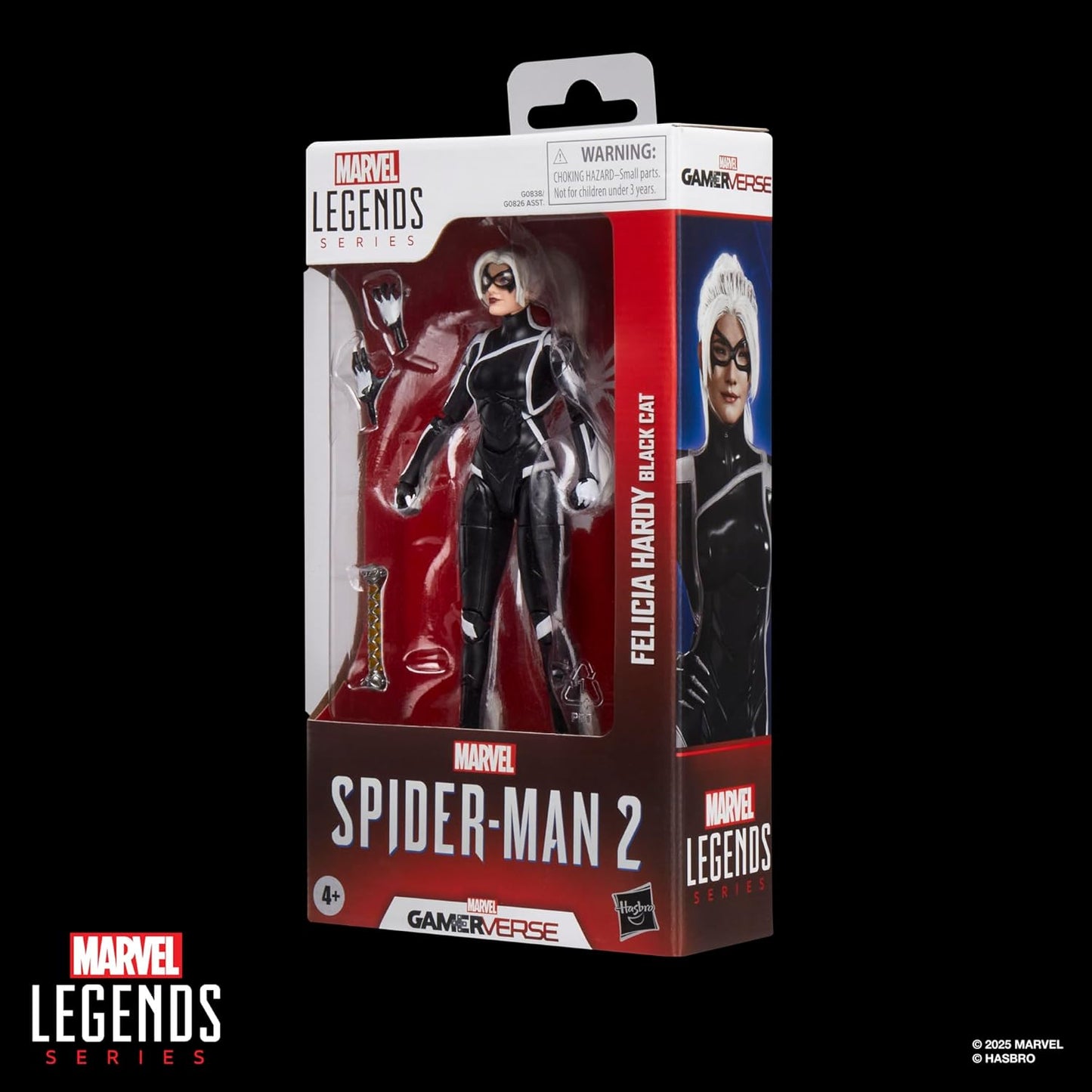 Spider-Man Marvel Legends Series Gamerverse Black Cat Felicia Hardy, 2 Video Game-Inspired Collectible 6 Inch Action Figure