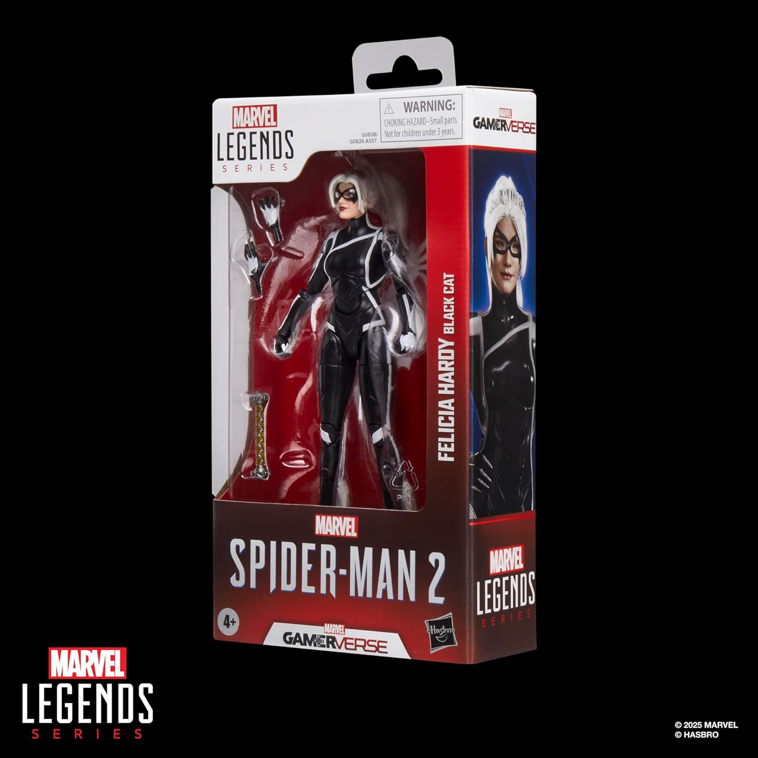 Spider-Man Marvel Legends Series Gamerverse Black Cat Felicia Hardy, 2 Video Game-Inspired Collectible 6 Inch Action Figure