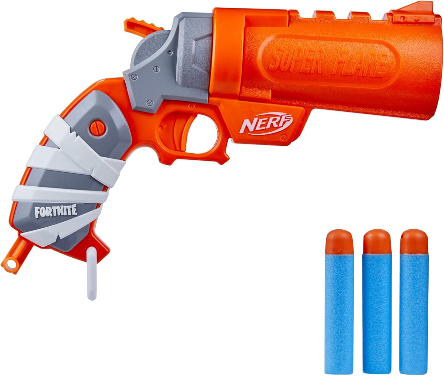 Nerf Fortnite Flare Dart Blaster, Break-Open Dart Loading, Includes 3 Mega Darts That Whistle Through The Air, Pull-Down Priming Handle