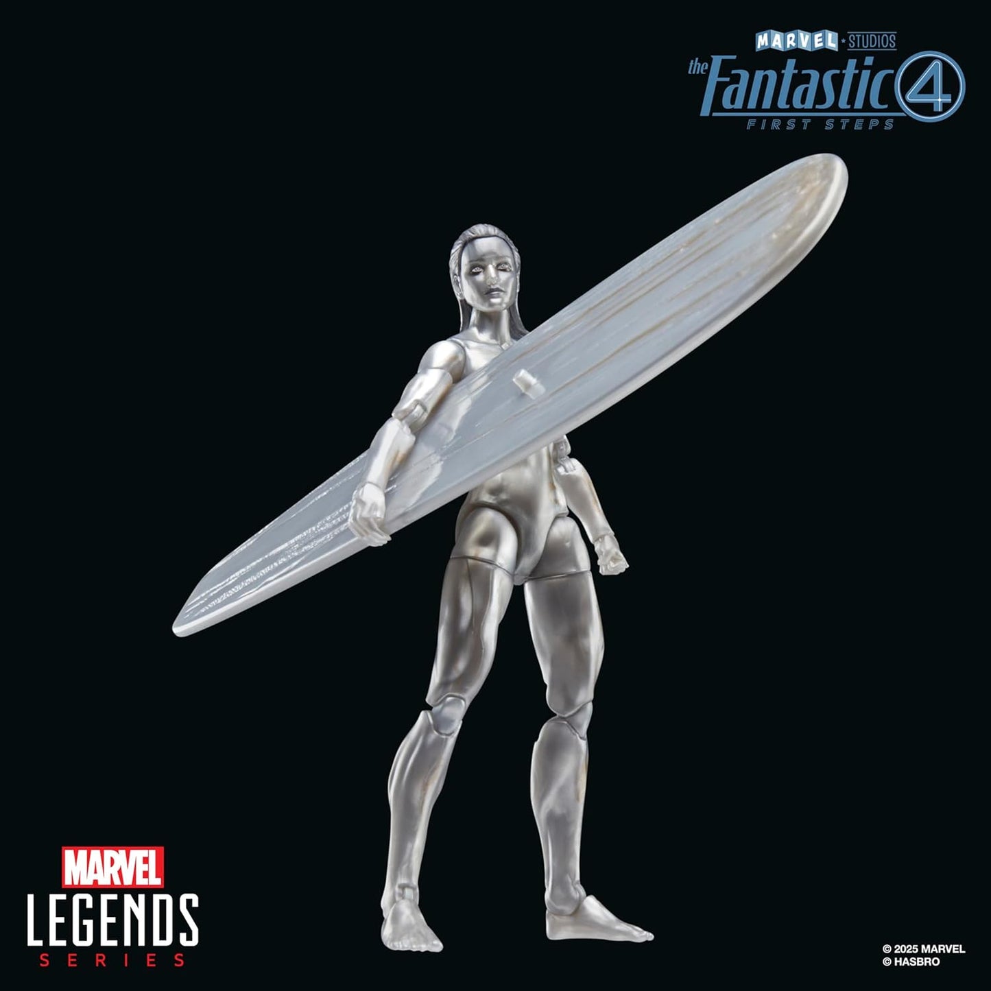 Marvel Legends Series Silver Surfer, The Fantastic Four: First Steps Movie Collectible 6 Inch Action Figure