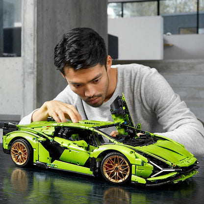 LEGO Technic Lamborghini Sián FKP 37 42115 Building Set - Classic Super Car Model Kit, Exotic Eye-Catching Display