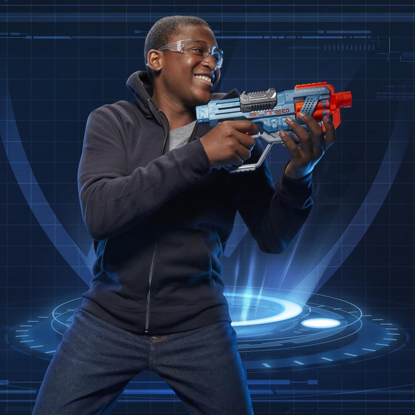 NERF Elite 2.0 Commander RD-6 Dart Blaster, 12 Darts, 6-Dart Rotating Drum