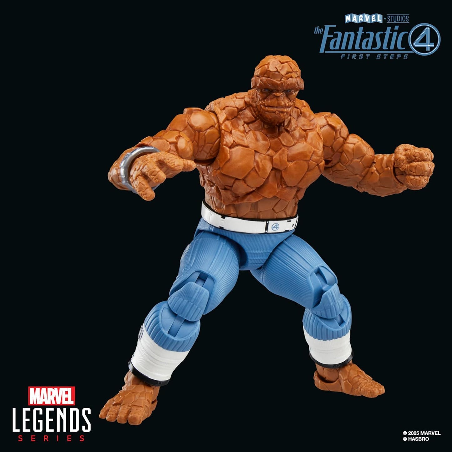 Marvel Legends Series The Thing, The Fantastic Four: First Steps Ben Grimm Movie Collectible 6 Inch Action Figure