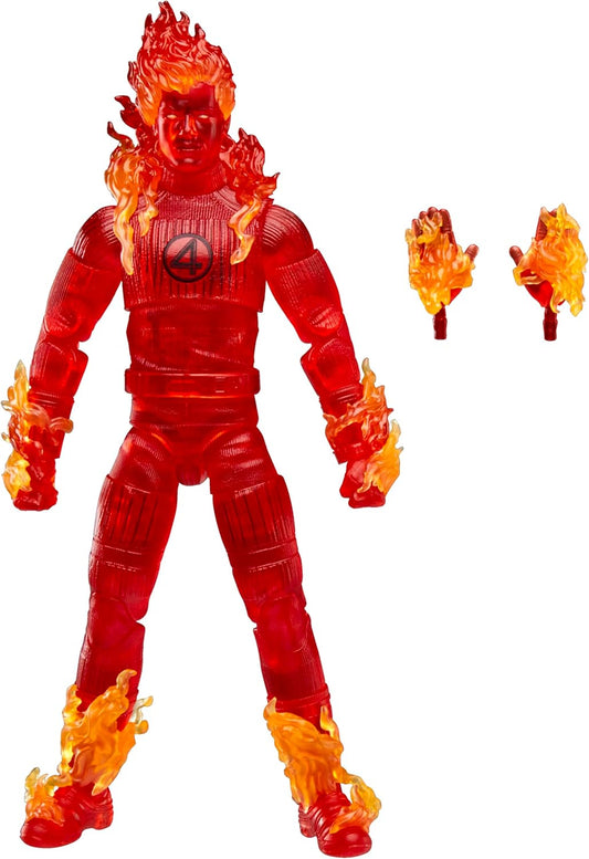 [Pre-Order] Marvel Legends Series Human Torch, The Fantastic Four: First Steps Johnny Storm Movie Collectible 6 Inch Action Figure