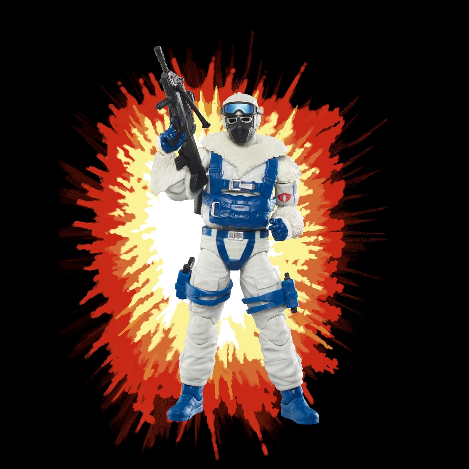 G.I. Joe Classified Series Retro Cardback Snow Serpent, Collectible 6-Inch Action Figure with 8 Accessories