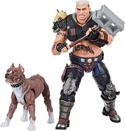 G.I. Joe Classified Series #135, Dreadnok Road Pig & Rawkus, Collectible 6 Inch Action Figure with Pet Dog Pit Bull Figure and 10 Accessories