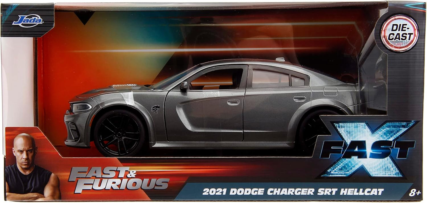 Fast & Furious Fast X 1:24 Dom's 2021 Dodge Charger SRT Hellcat Die-cast Car
