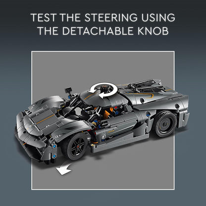 LEGO Technic Koenigsegg Jesko Absolut Grey Hypercar, Sports Car Building Toy Set
