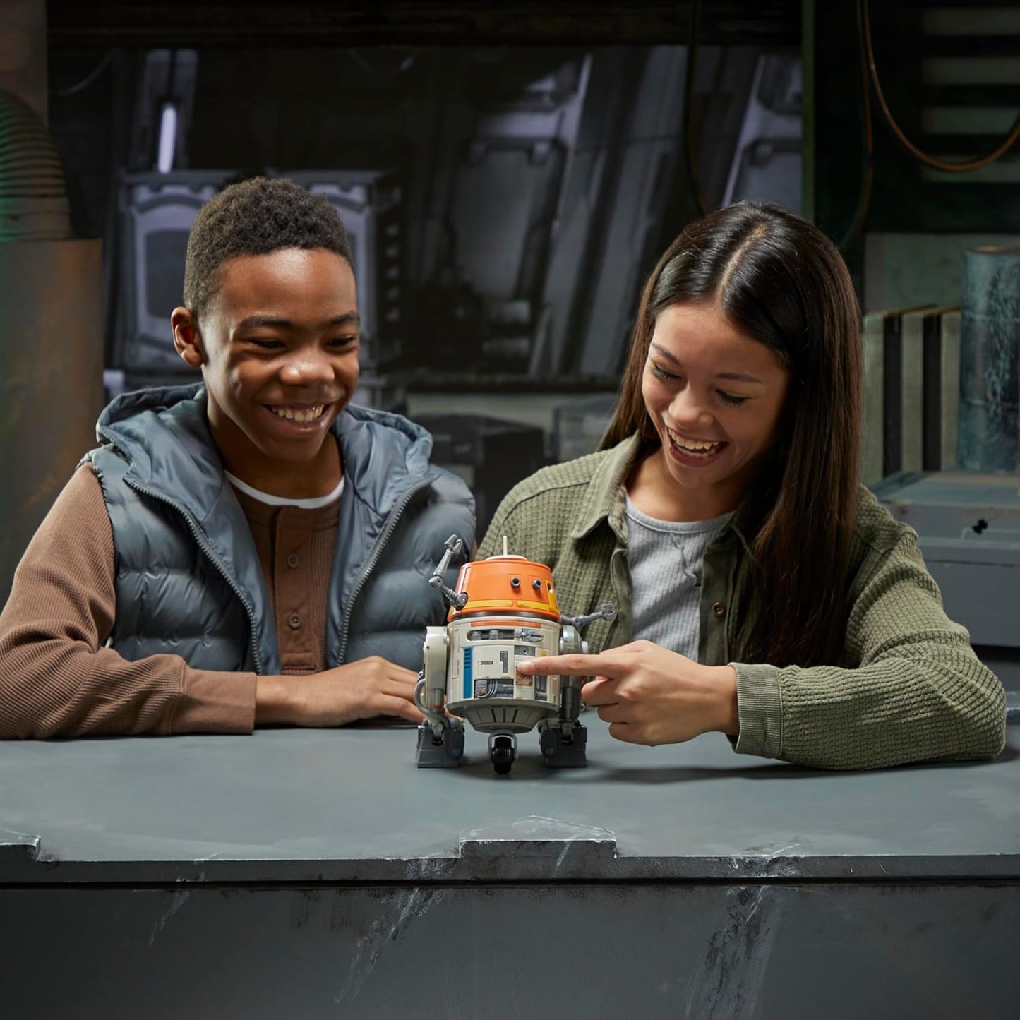 Star Wars Chatter Back Chopper, Ahsoka Animatronic Toys, 40+ Sound & Movement Combos, Interactive Toys