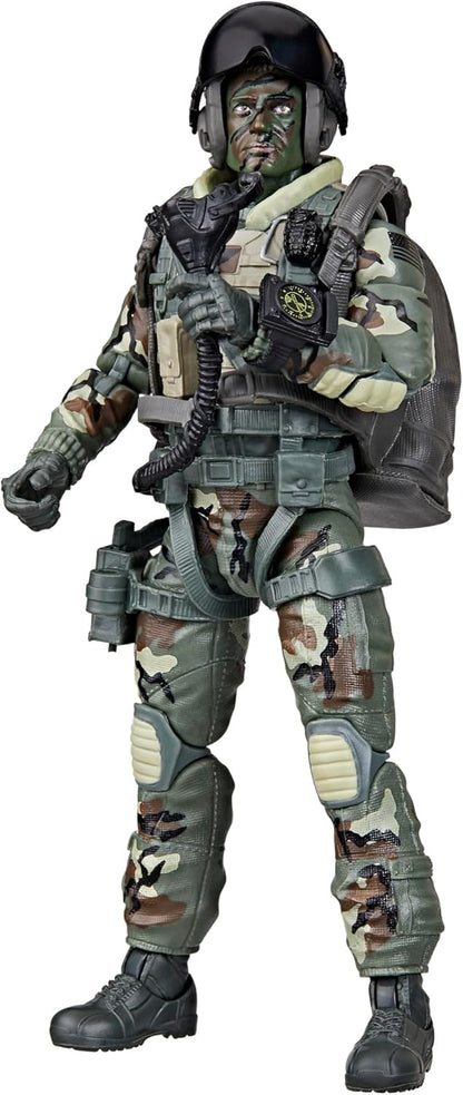 G.I. Joe Classified Series 60th Anniversary Action Pilot - Halo (High Altitude Low Opening) Jumper Action Figure with Parachute