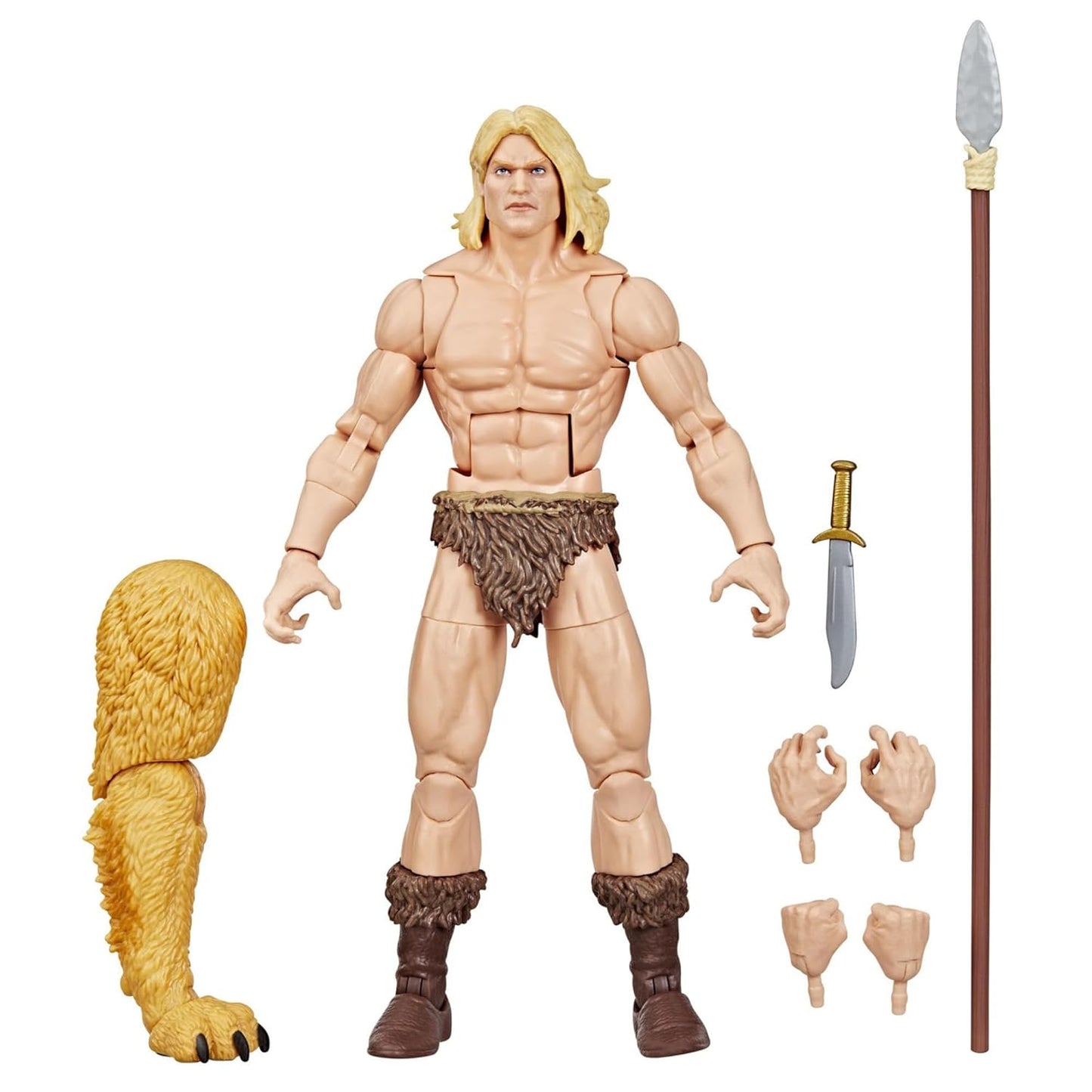 Marvel Legends Series Ka-Zar, Comics Action Figure with Build-A-Figure Part