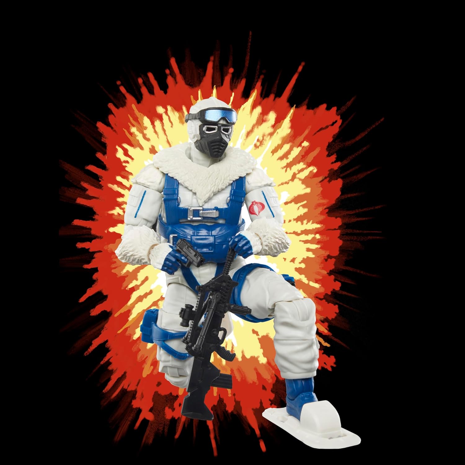 G.I. Joe Classified Series Retro Cardback Snow Serpent, Collectible 6-Inch Action Figure with 8 Accessories