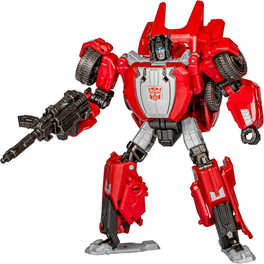 Transformers Toys Studio Series Deluxe War for Cybertron 07 Gamer Edition Sideswipe, 4.5-inch Converting Action Figure